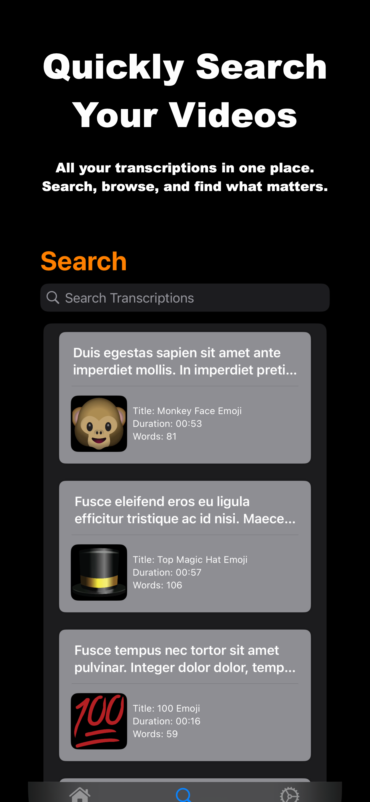 Highlighted Search Terms Screenshot